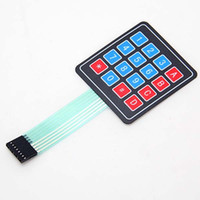 Teclado de membrana 4x4 matrix microprocesador control para arduino