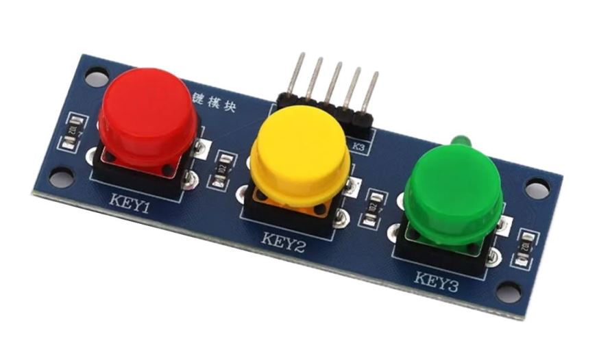 Modulo teclado pulsadores x3 colores 