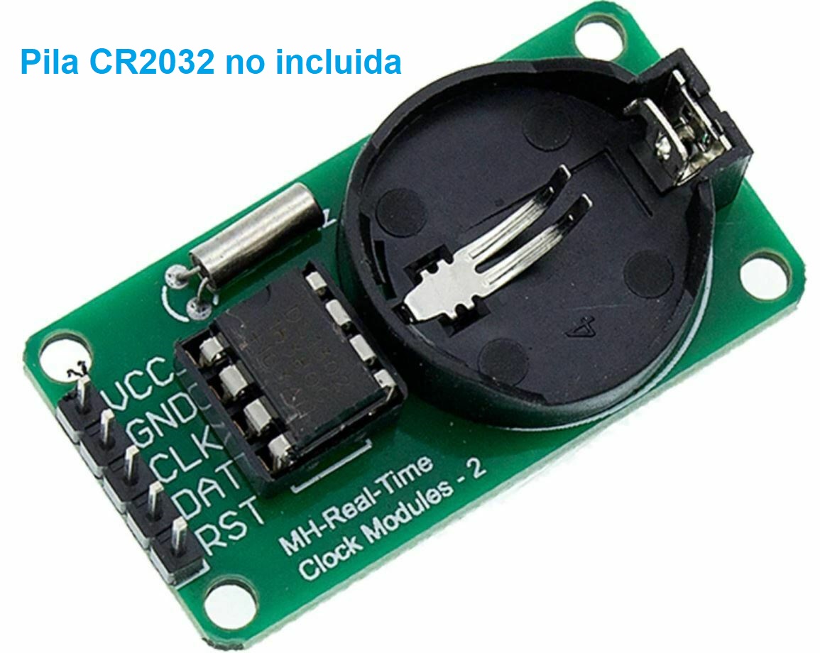Modulo reloj ds1302 para funduino/arduino (sin pila cr2032)
