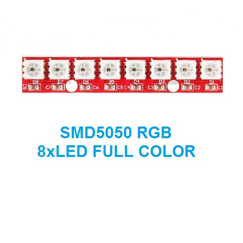 Modulo ws2812-8bit  8xled smd5050 rgb full color para arduino/funduino