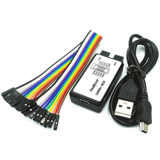 Analizador lógico usb - 24mhz/8 canales