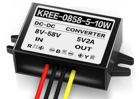 Convertidor dc-dc step-down 8-58v>5v, 2amp., 10w, ip67 