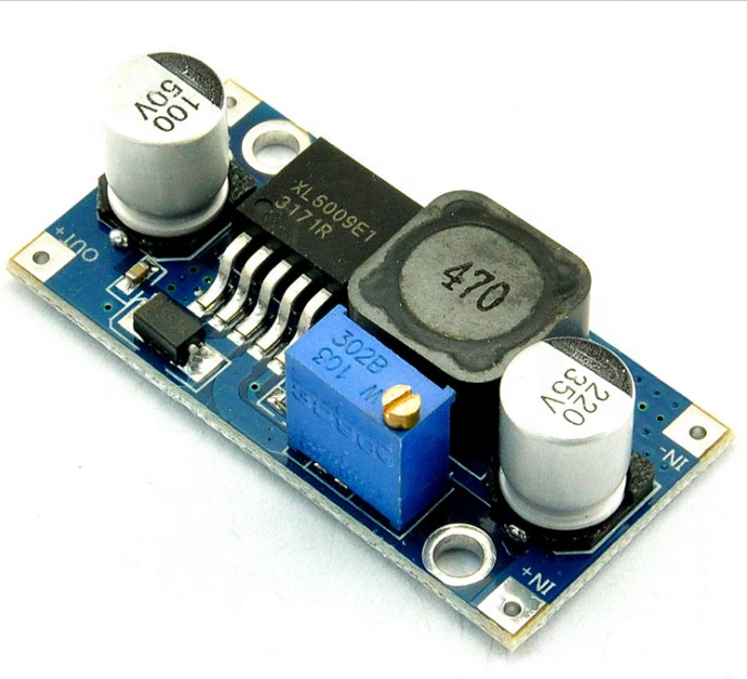 Xl6009 modulo aumentador step-up dc-dc ajustable 3.8v~32v