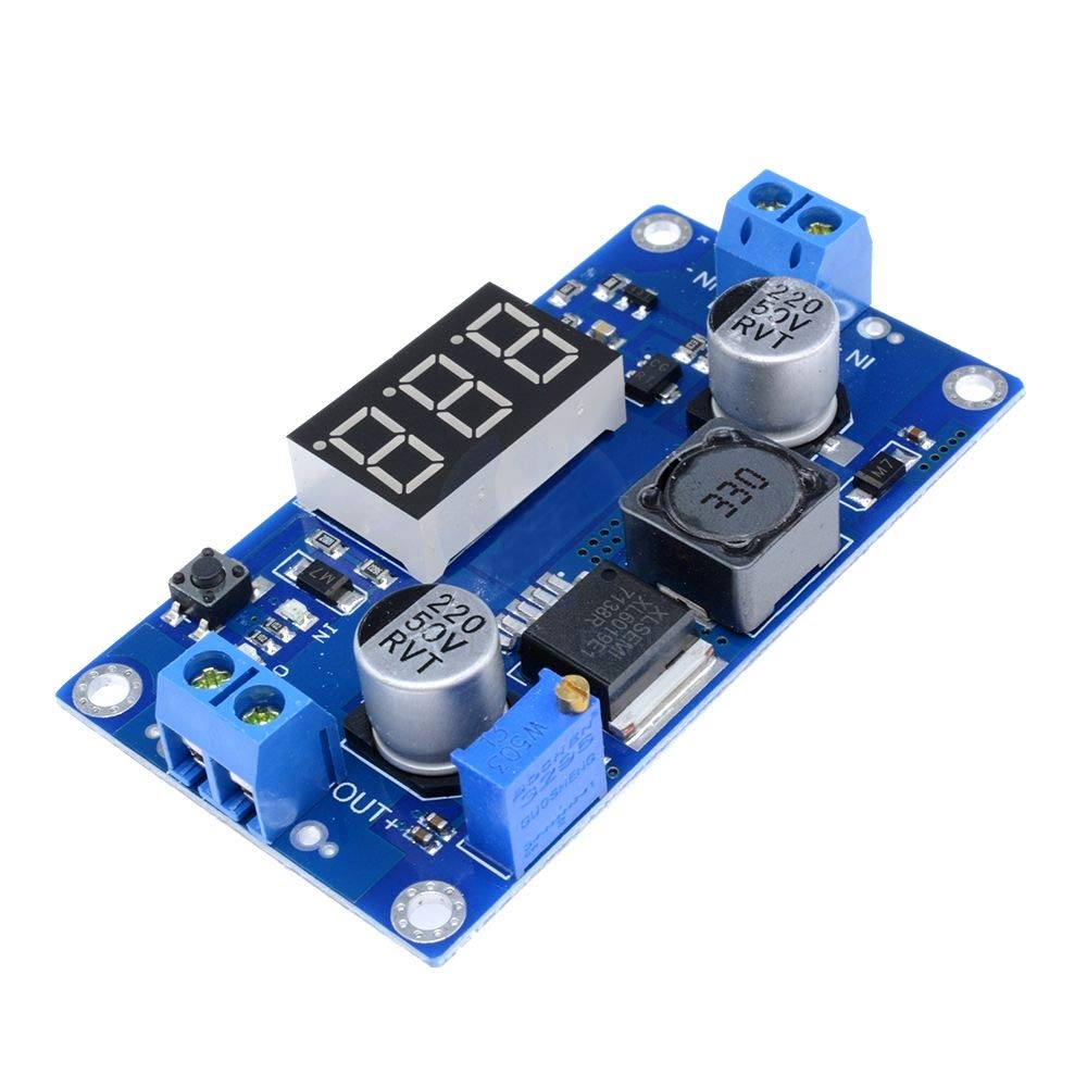Xl6009 modulo aumentador step-up dc-dc con display 4.5v~32v