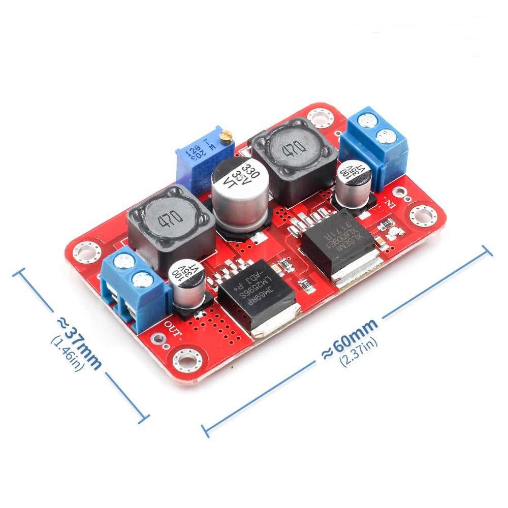Xl6009/lm2596 convertidor de voltaje dc-dc ajustable boost y buck dc1.25v~26v