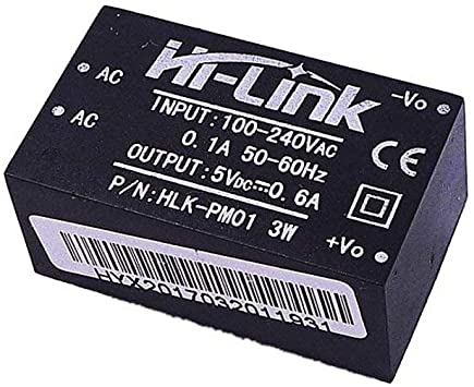 Hlk-pm01 modulo power step-down, ac in 220v, dc out 5v, 0.6a