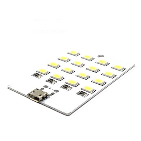 Modulo placa 16 led por micro-usb o soldable 5vdc 