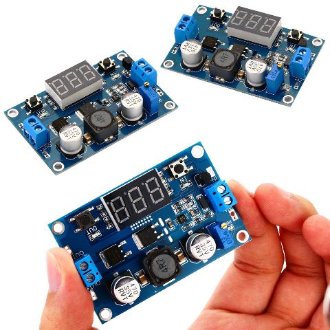 Xl4015e modulo 5a/75w  dc-dc ajuste step-down con display