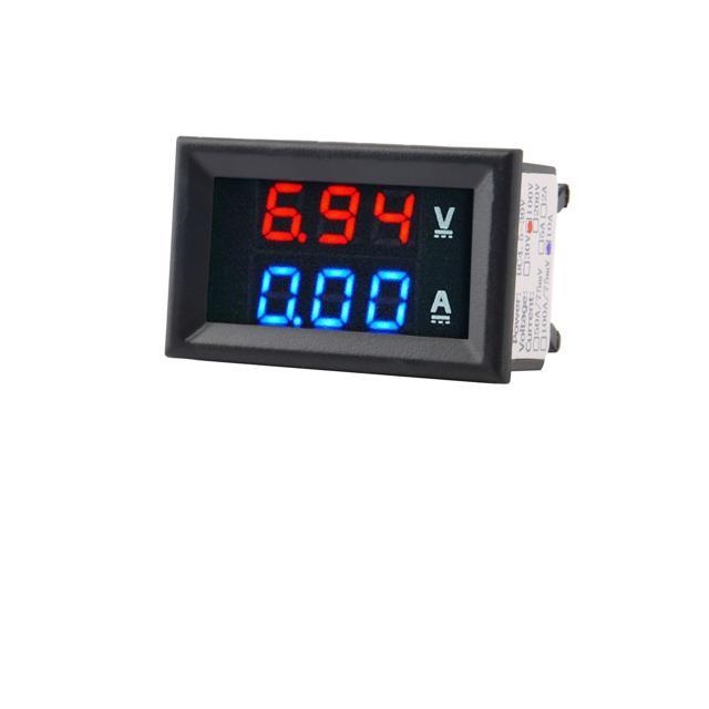 Display led vc288 rojo/azul 0.28" 100v/10a para medicion de voltaje y amperaje