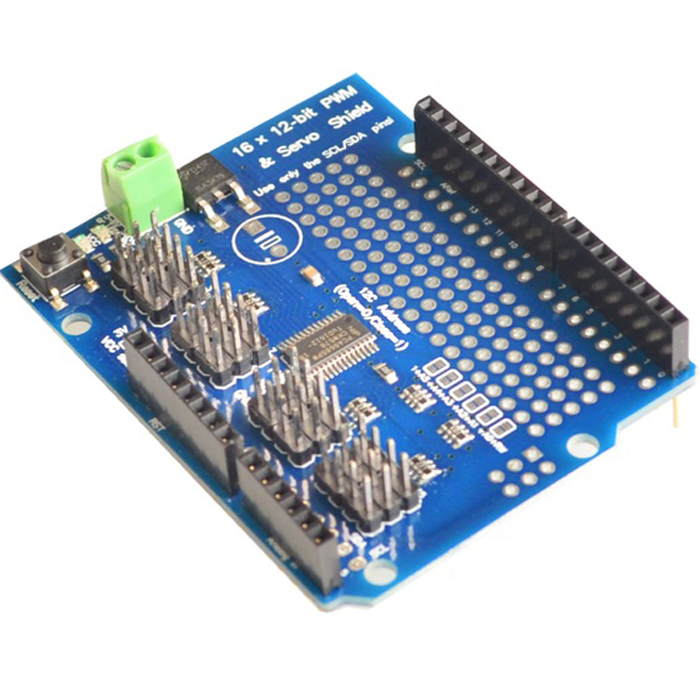 Modulo shield control servo pwm de 16 bits de 16 canales