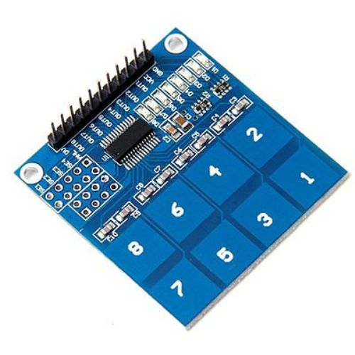 Ttp226 módulo sensor táctil digital de 8 canales 