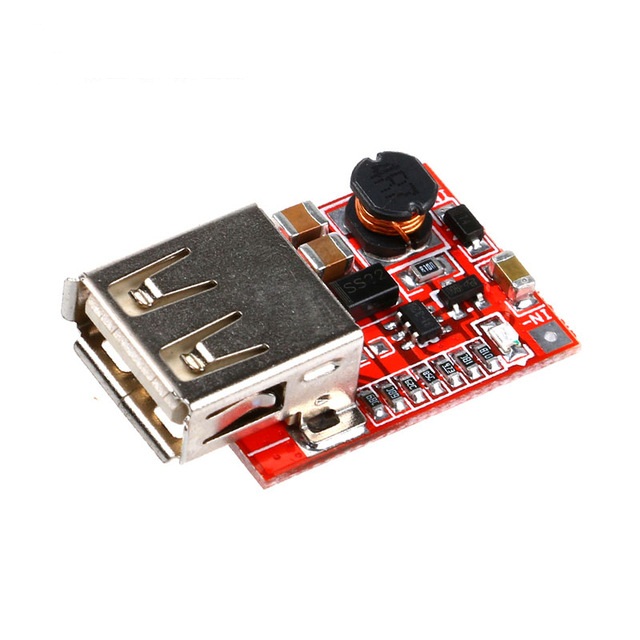 Modulo dc-dc step-up 3v a 5v 1amp. usb para cargar moviles, mp3, mp4, etc.