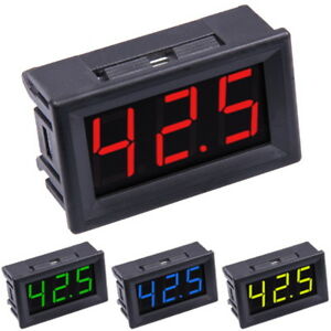 Voltimetro digital color rojo 3 digitos 0.56"  dc0-100vdc