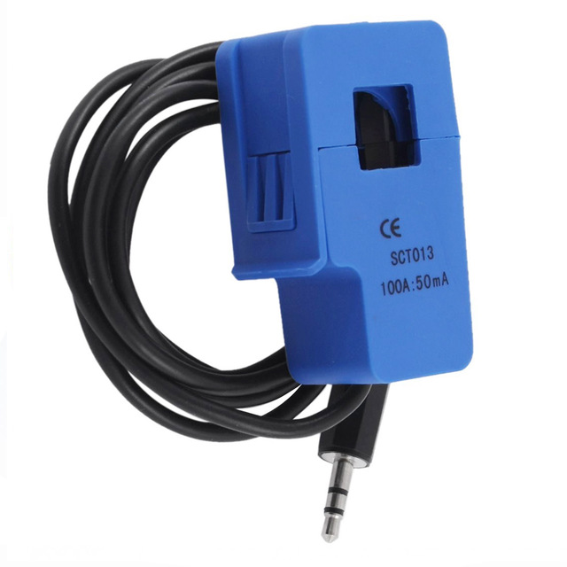 Sensor corriente ca sct-013-000 30amp. no invasivo para trafos de nucleo dividido 