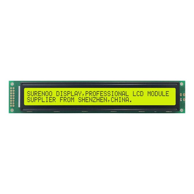 Sur4002a 40x2 display lcd con retro iluminación amarillo 