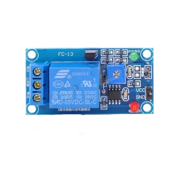 Hc-13  modulo sensor de temperatura ajustable con rele dc5v 