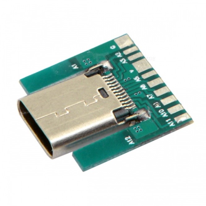 Modulo conector hembra usb-c 3.1 24pin 