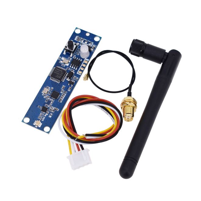 Módulo receptor transmisor inalámbrico dmx512 2.4g con antena 