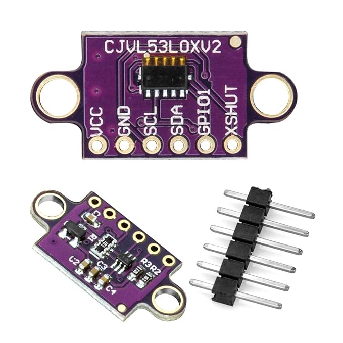 Sensor de distancia láser gy-vl53l0x tof | medición precisa hasta 2m 