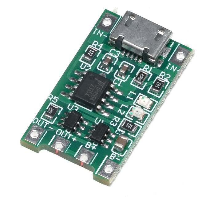 Tp4056x módulo carga li-ion micro usb 5v 1a 