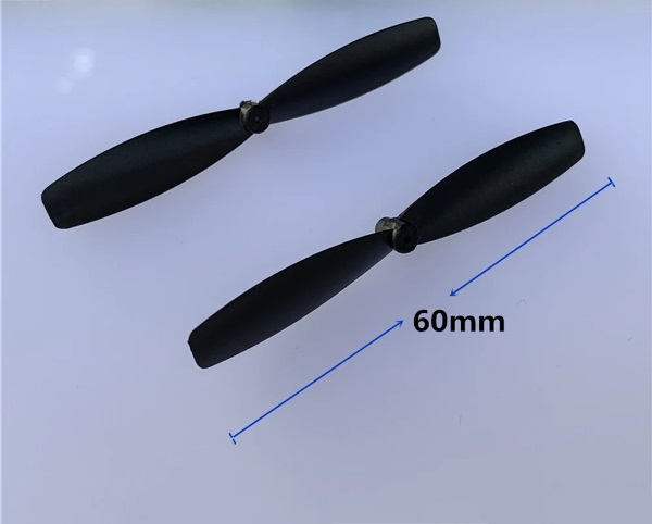 1x60mm kit 2 helices cw+ccw color negro
