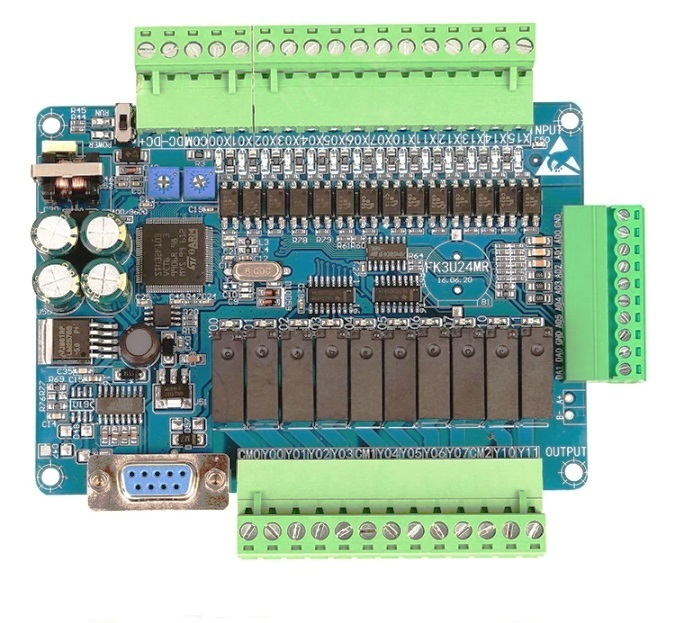 Fx3u-m24mr plc controlador logico programable 