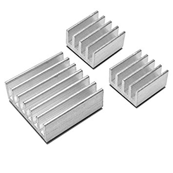 Kit 3  disipadores calor de aluminio para raspberry pi3
