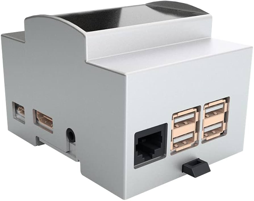 Carcasa/caja carril din para raspberry pi 3 