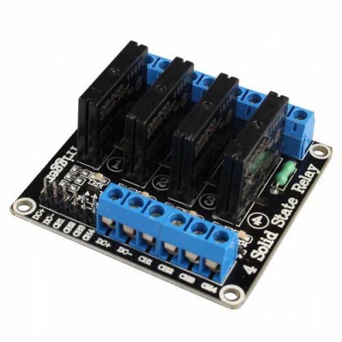 Modulo rele estado solido  5vdc de 4 canales
