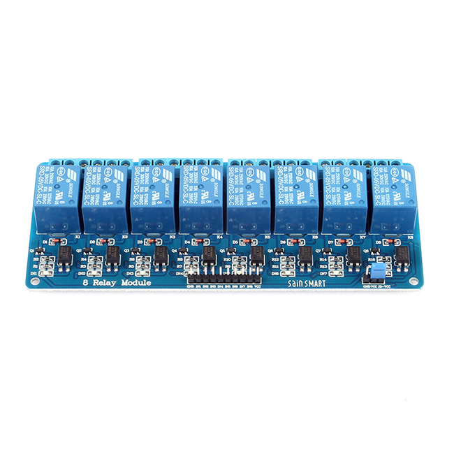 Modulo rele 5vdc de 8 canales para arduino