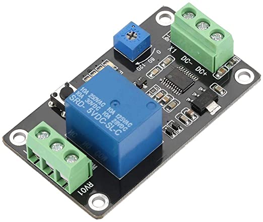 Ne555 modulo rele 5vdc con tiempo de retardo 0.1~120sg
