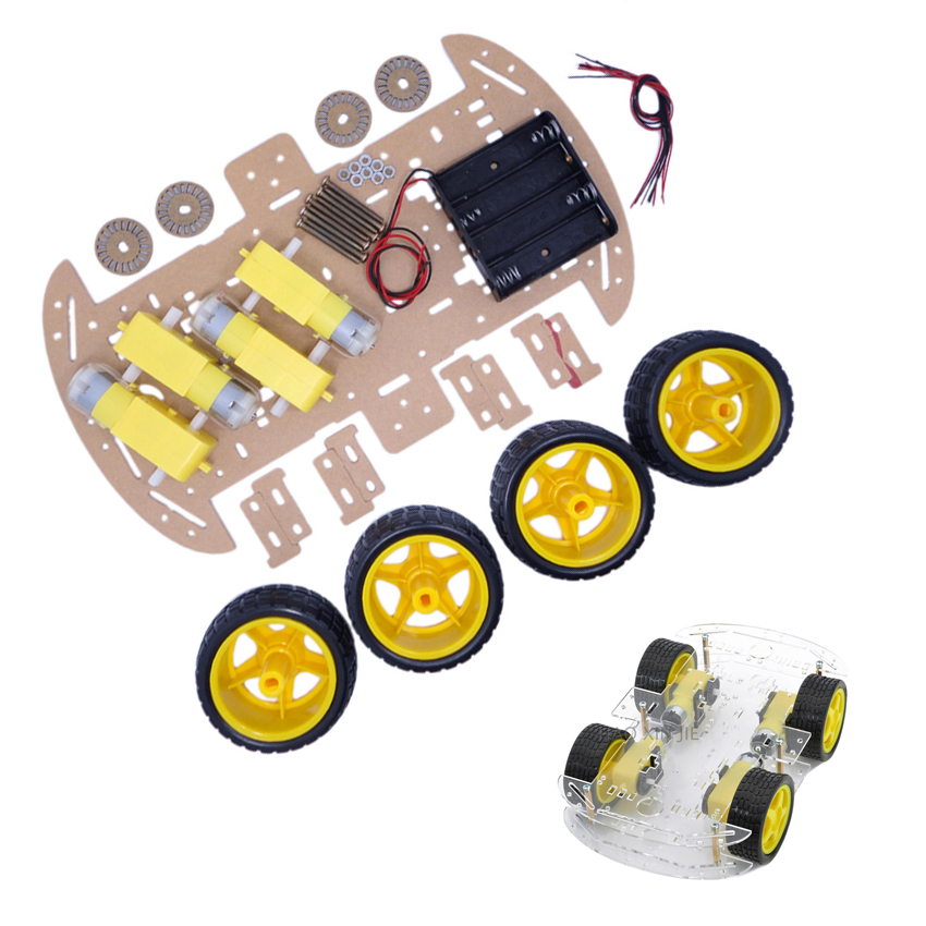 Kit chasis coche 4wd con encoders y motores