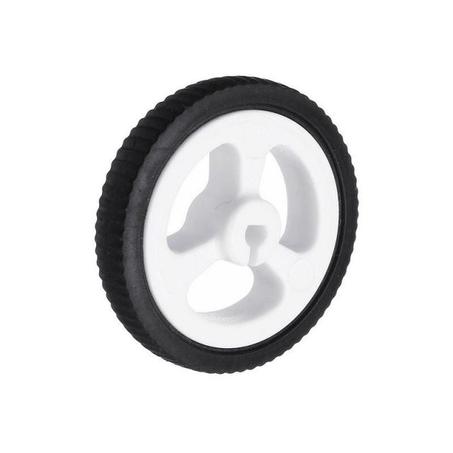 Rueda de 37x7mm para motores n20 y car miniq color blanco 