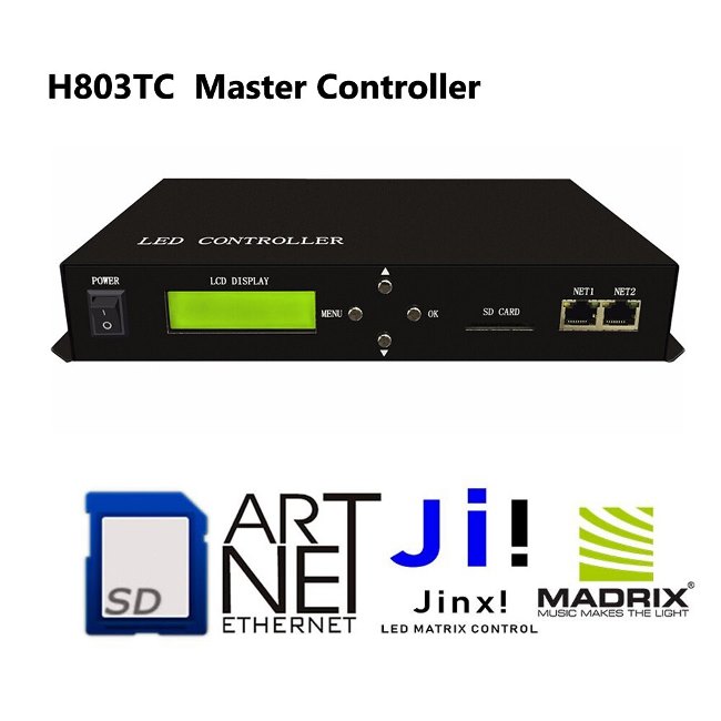 Controlador maestro led en línea/sin conexión, 170.000 píxeles para chip ws2811, ws2812, ws2813 madrix, jinx 