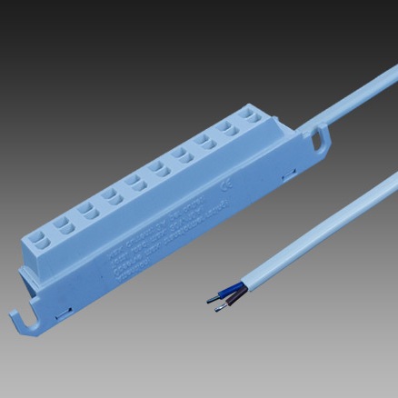 Amp distribuidor 10vias 10a color blaco con cable 500mm 2x0.75mm
