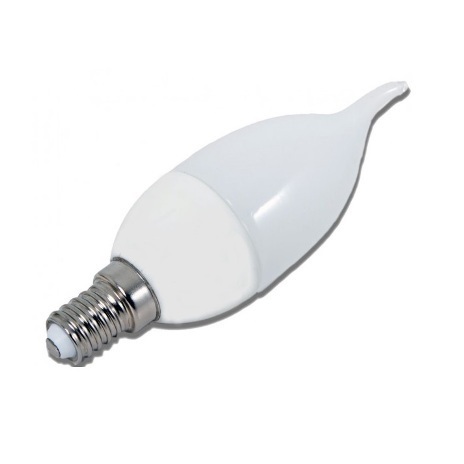 Bombilla led vela efecto llama e14, 6w, 6400k, 480lm  luz fria