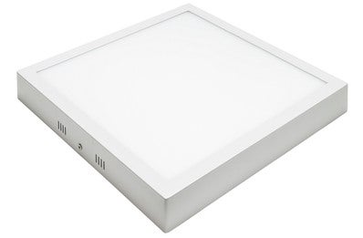 Downlight superficie cuadrado 28w, 6000k 283x283x28mm