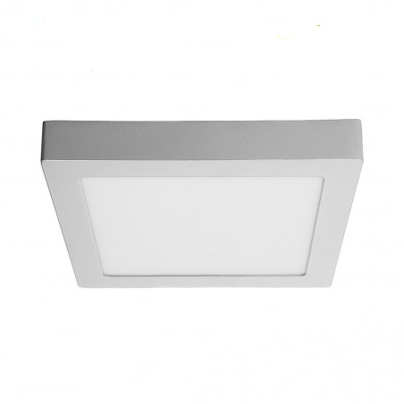 Downlight superficie cuadrado 18w, 6000k, 220x220x30mm