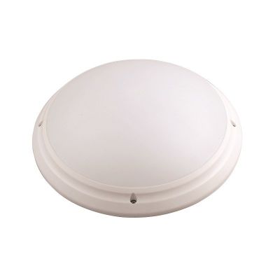 Plafon blanco opal redondo ip65  e27 sin bombilla (aqua)