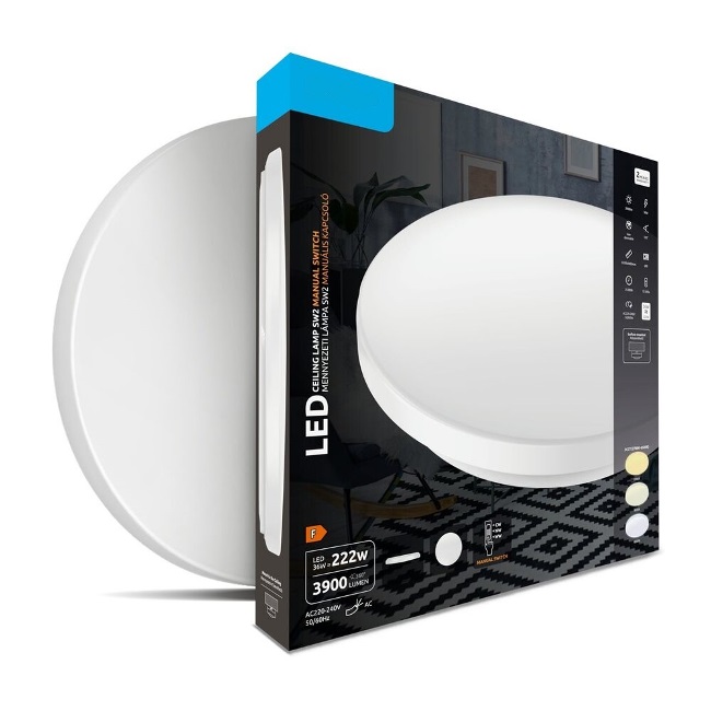Downlight superficie led 36w, 3cct (2700k,4000k,6500k) 