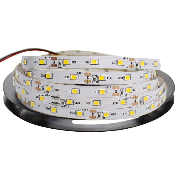 Smd2835 tira led 60led, dc12v, 7.2w, ip65, 3000k, blanco calido [èmb: rollo 5 mt]