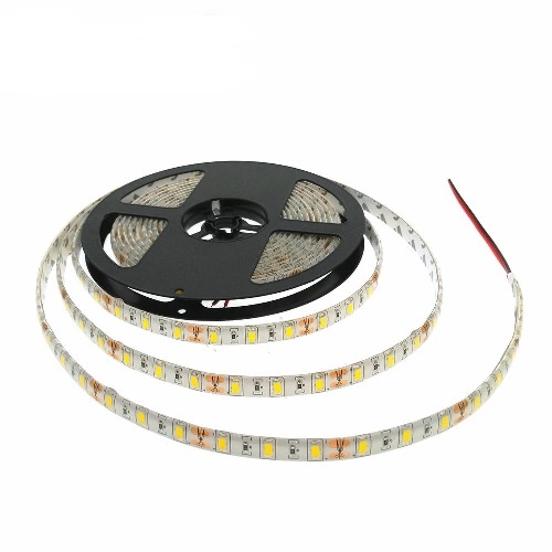 Smd5730 tira led 60led/mt dc:12v, 14.4w/mt  ip65, 45lm/mt 6000k blanco frio 