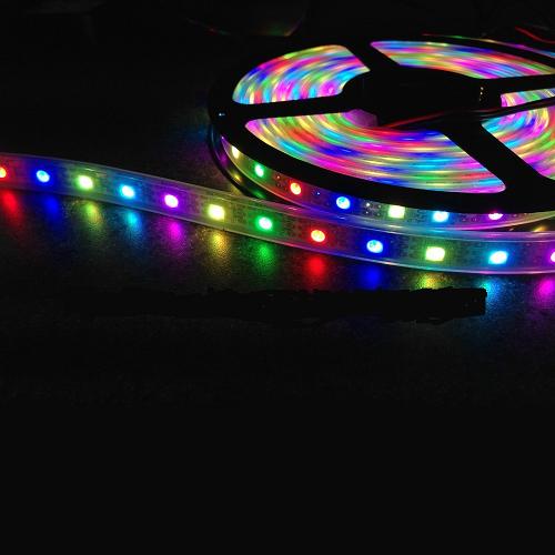 Smd5050 tira led rgb 60leds/mt, dc12v, 14.4w/mt, ip65, rgb 