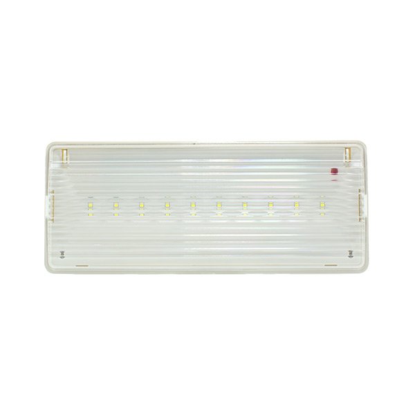 Emergencia led 200lm  5w 6000k para superfice y empotrar corte: 250 x 97 mm