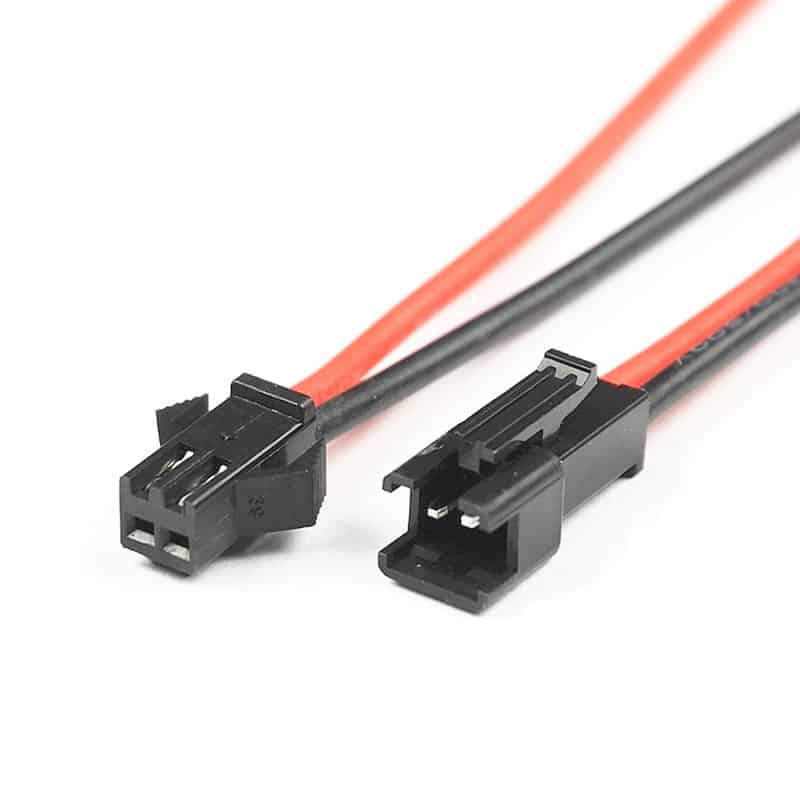 Cable 15cm conexion con conectores jst macho-hembra para tiras led 