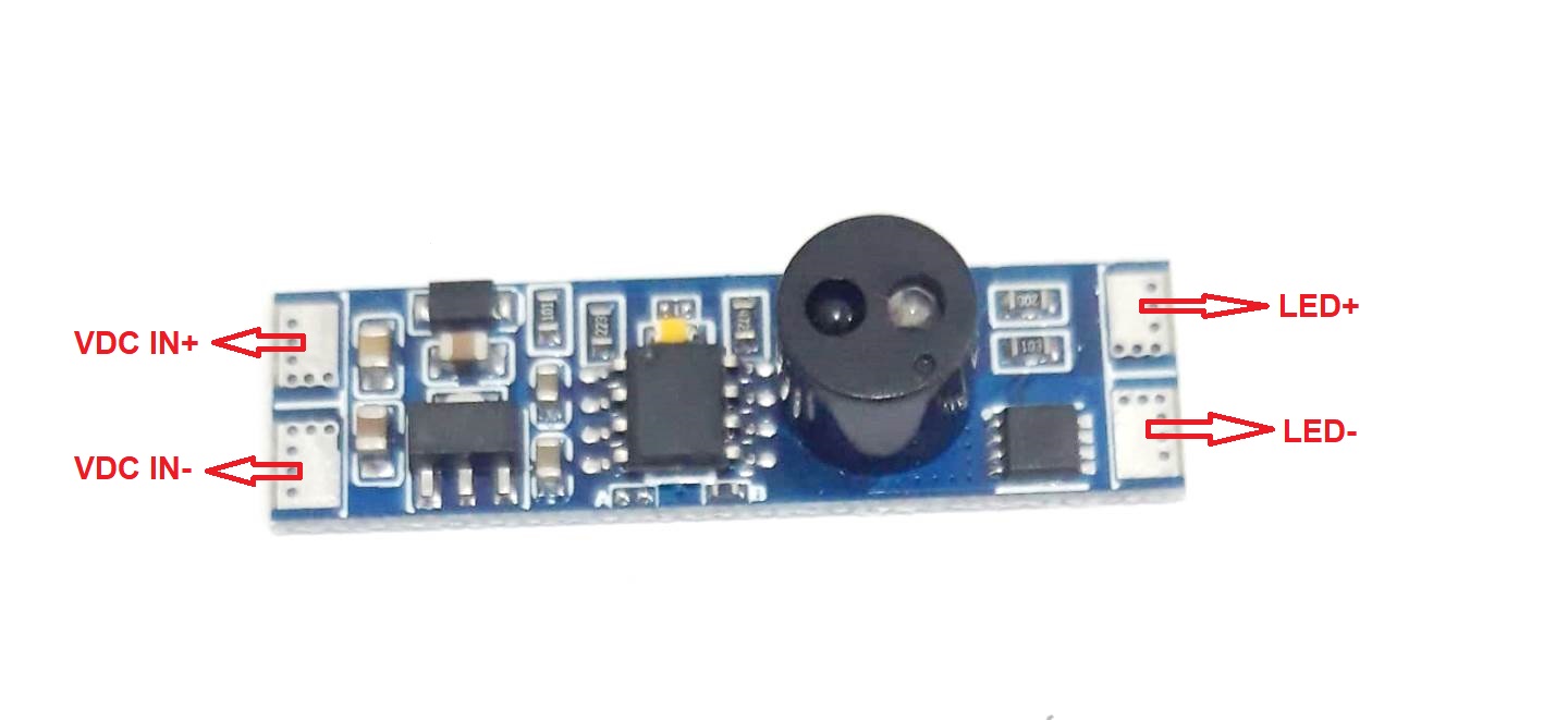 Vd01 sensor de barrido manual on-off para tiras led 12~24vdc