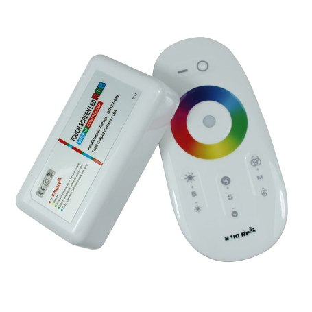 Fut205 controlador tactil para tiras de led rgb 12-24vdc 3 canales 4amp/ch