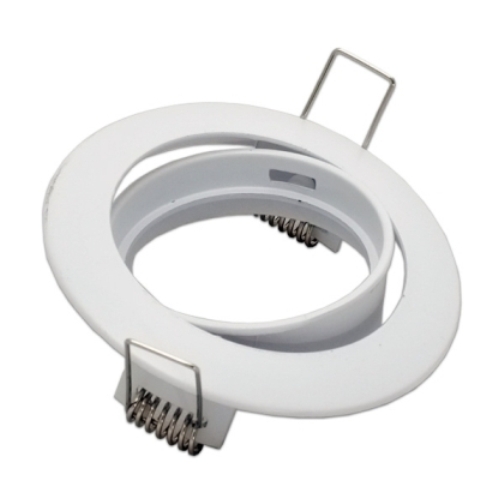 Aro blanco orientable para dicroicas led 50mm