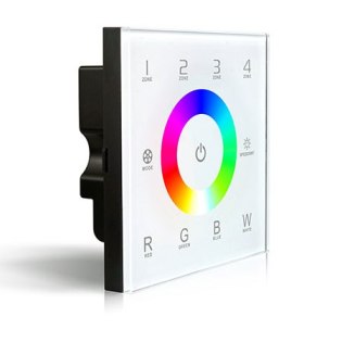 D8 controlador tactil 4 zonas  dmx512  rgb+w para tiras de led