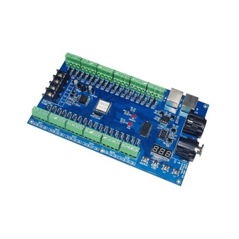 Dmx512 controlador rgb 36 canales, 12 grupos dc:5v-24v, 36a